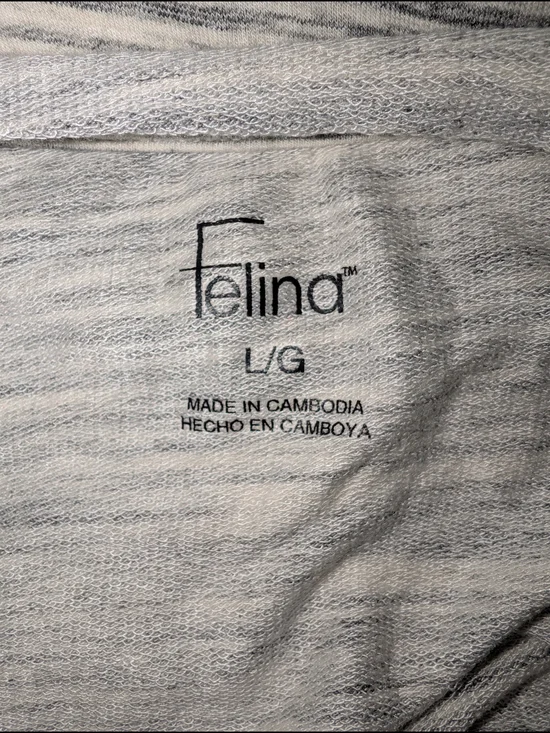 NWT Felina Soft Taylor Boyfriend Lounge Wear Light Weight Sweater Size Large - Picture 5 of 9